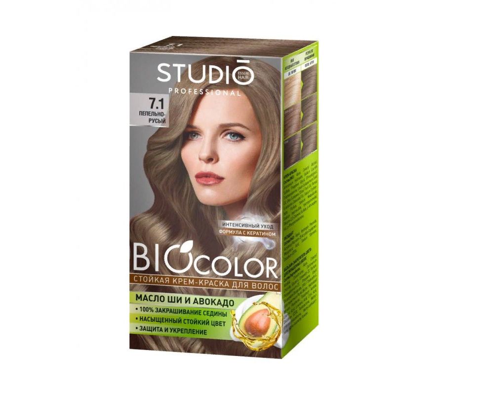 Краска д/волос Biocolor 7.1 Пепельно-русый