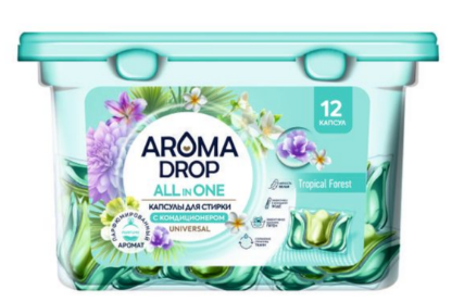 Стир.капсулы AROMA DROP 12шт. all in 1Tropical Forest (6)