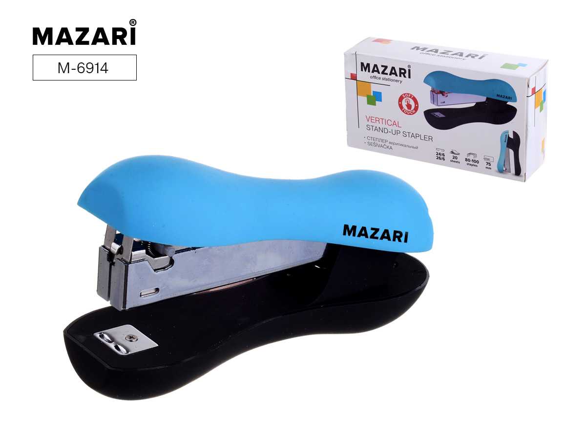 Степлер №24/6-26/6 Mazari Vertical 20л.