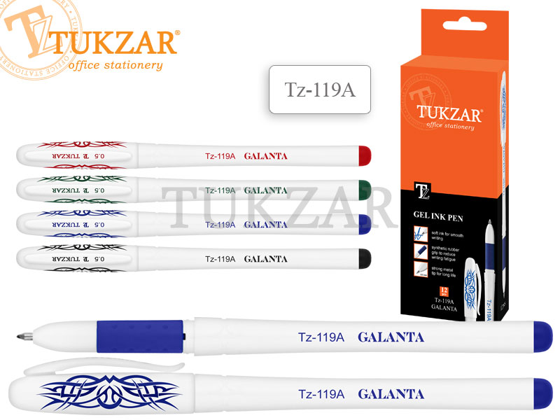 Ручка гел. синяя Tukzar (уп.12шт.)