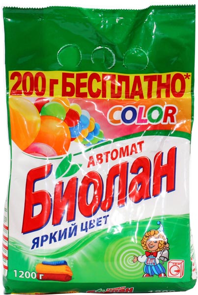 Стир.порошок Биолан авт. 1,2кг. Колор (7)