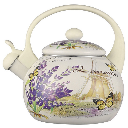 Чайник 2,5л.  Эмаль Z-4463 Lavender