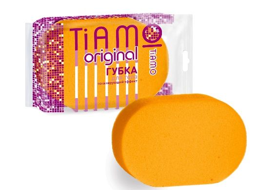 Губка для тела Акцент Tiamo Original "Овал" поролон