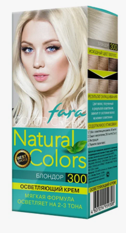 Краска д/волос ФАРА Natural Colors 300 Блондор (6/15)