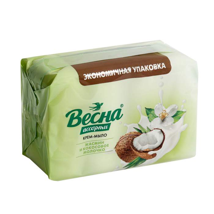 Мыло Весна 4*75г. Жасмин и кокосовое молочко 6214