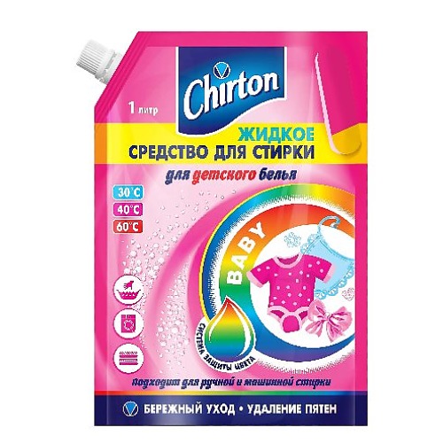 Стир.жидкость Chirton 1л. Для детского белья (6)