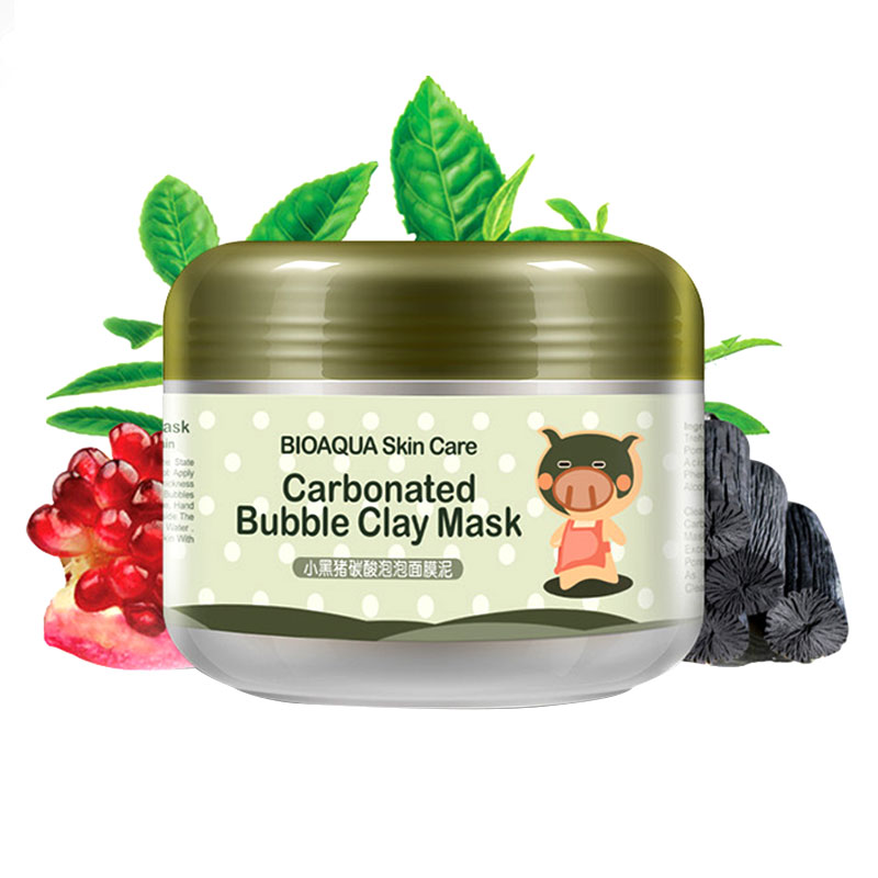 Маска д/лица Bioaqua Carbonated Bubbled Clay Mask Очищающая пузырьковая