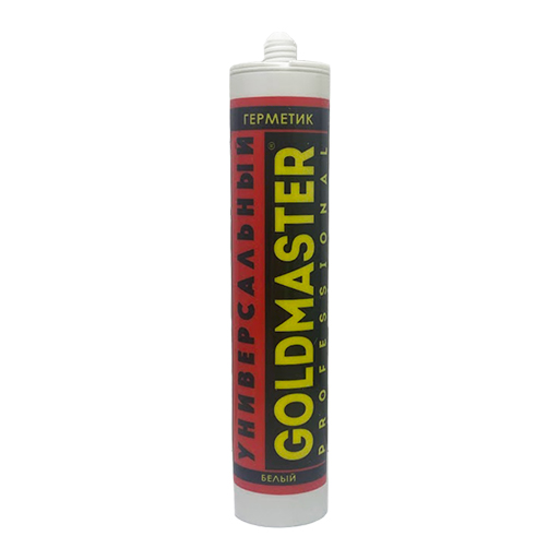 Герметик силиконовый GoldMaster 310мл белый