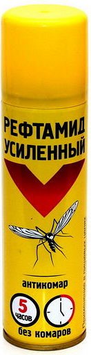 Дихлофос-репеллент Рефтамид 150мл. Экстра Антикомар 5 часов Цитрус Р12 (24)