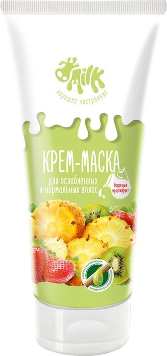 Маска д/волос Милк 200мл. Бодрящий мультифрукт для ослабленных и нормальных волос