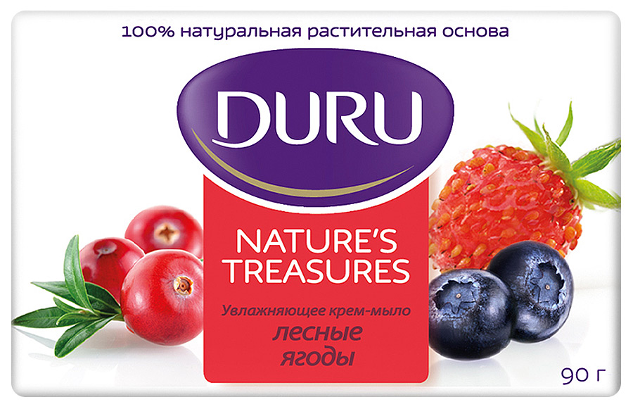 Мыло Дуру 90г. Natural Treasures Лесные ягоды