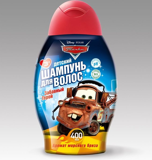 Шампунь Тачки 400мл. Забавный герой