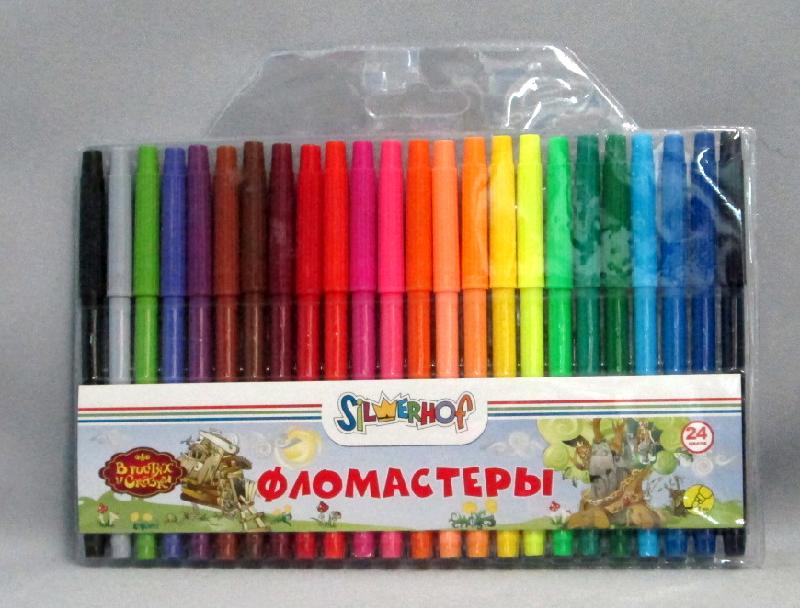 Фломастеры 24цв. Silwerhof "В гостях у сказки"