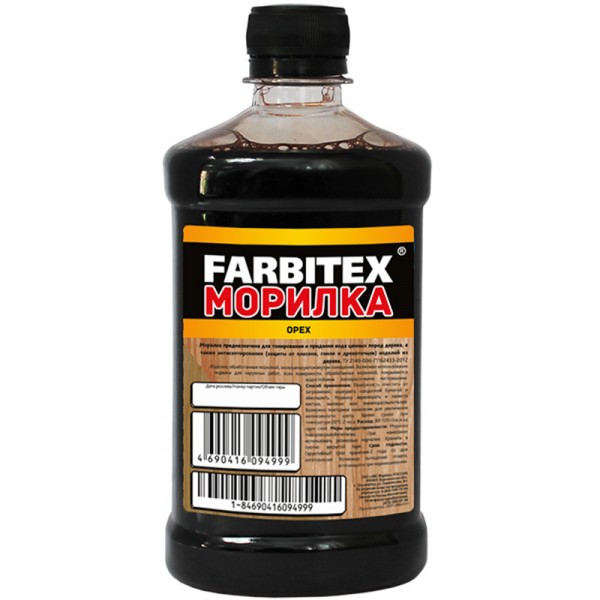 Морилка FARBITEX ОРЕХ 0,5л. (20)