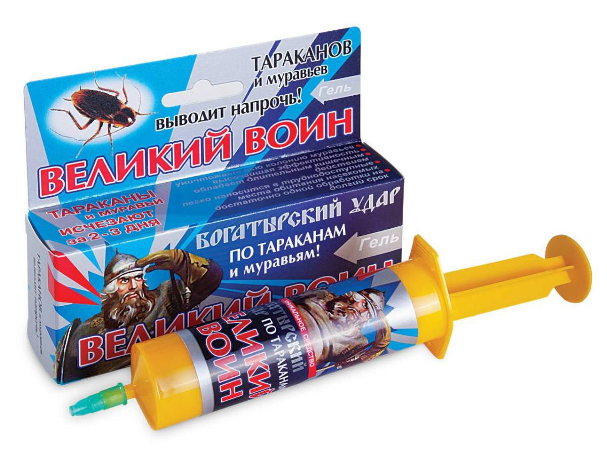 Инсектицид от тараканов Великий воин 45г. Гель (60) h0320