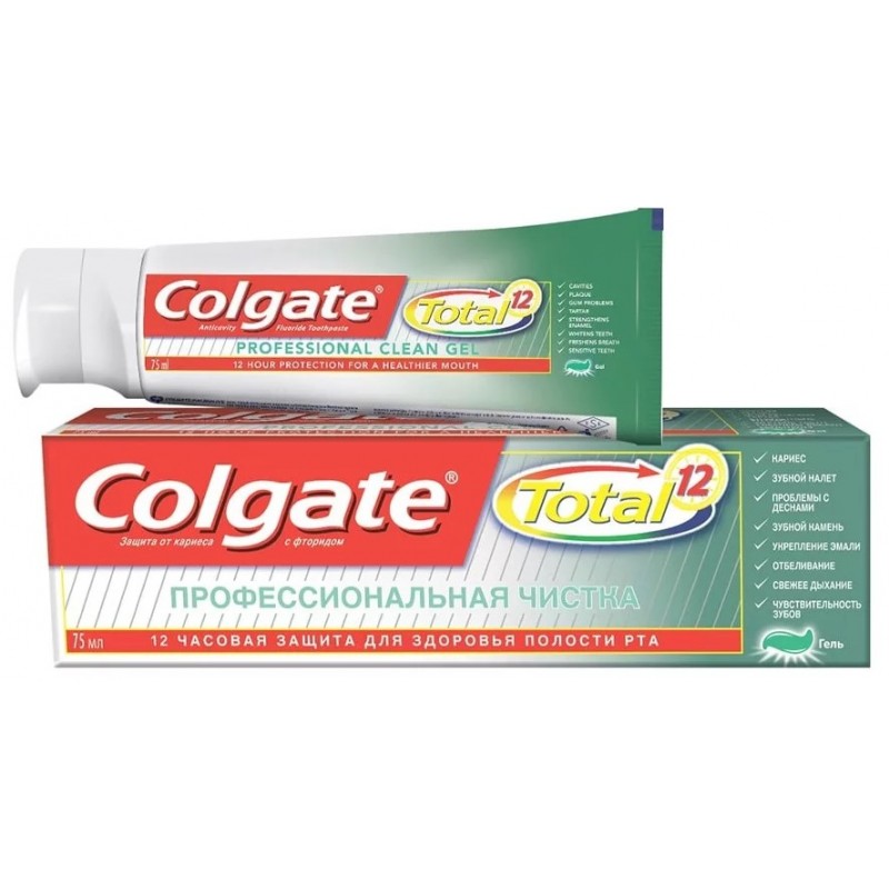 Зубн.паста Colgate 75мл. Тотал-12 Глубокое очищение