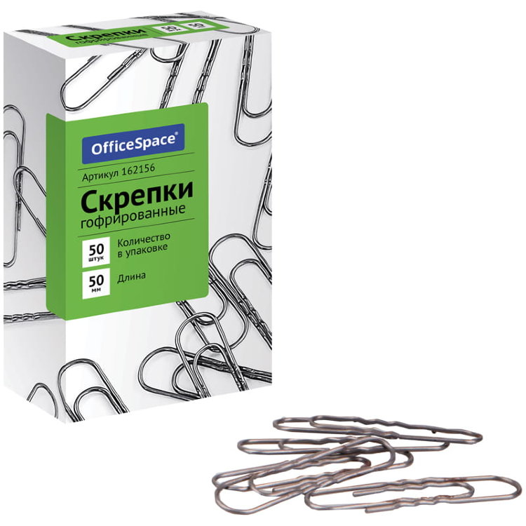 Скрепки 50мм/50шт. OfficeSpace