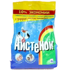 Стир.порошок Аистенок ручн. 1,8кг.
