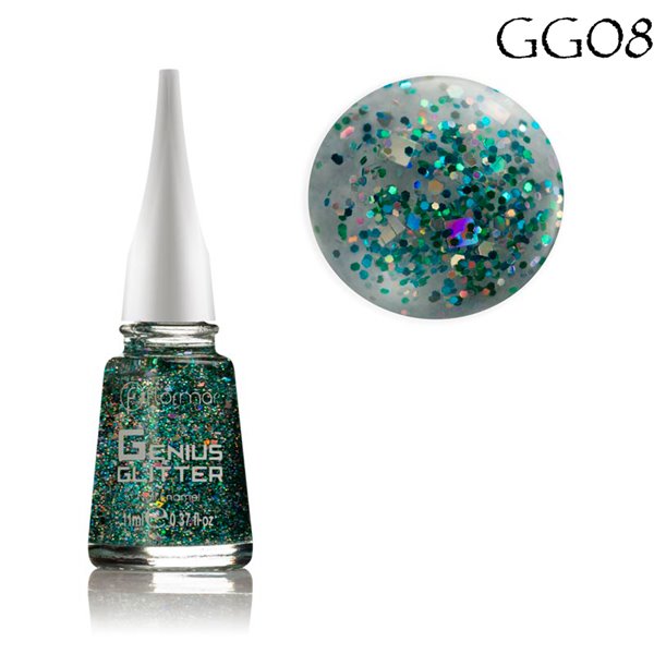Лак для ногтей FM Genius glitter (цвета в ассорт.)