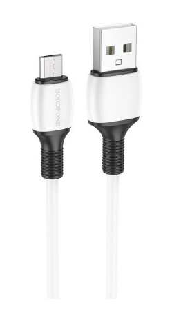 Кабель USB Micro USB 1м 2,4А белый BX84 Borofone