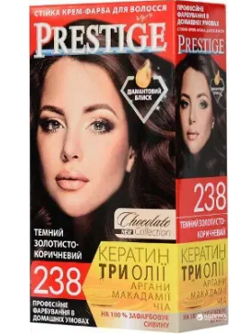 Краска д/волос PRESTIGE 238 Темный золотисто-коричневый