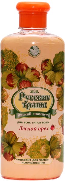 Шампунь Русские травы 350мл. Лесной орех