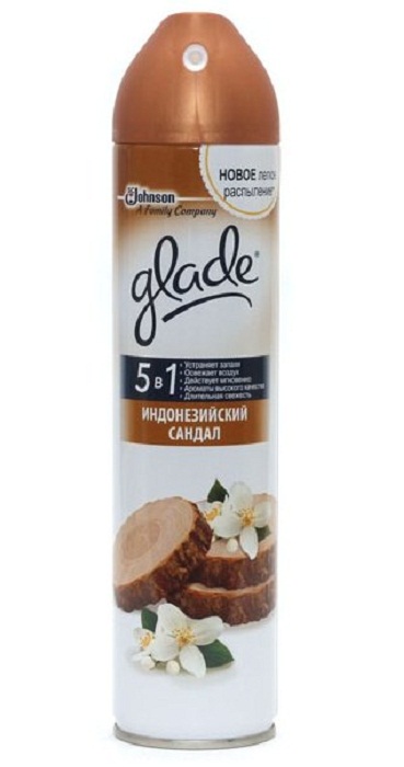 Освежитель воздуха Glade 300мл. Индонезийский сандал (12)