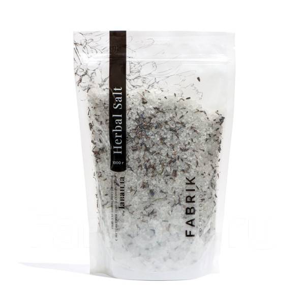 Соль для ванн Fabrik Cosmetology 1кг. Herbal Salt Лаванда