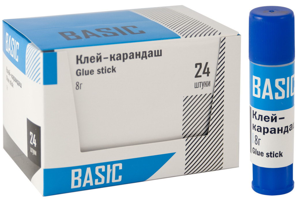 Клей карандаш 08 гр. Silwerhof на PVА основе BASIC (24)