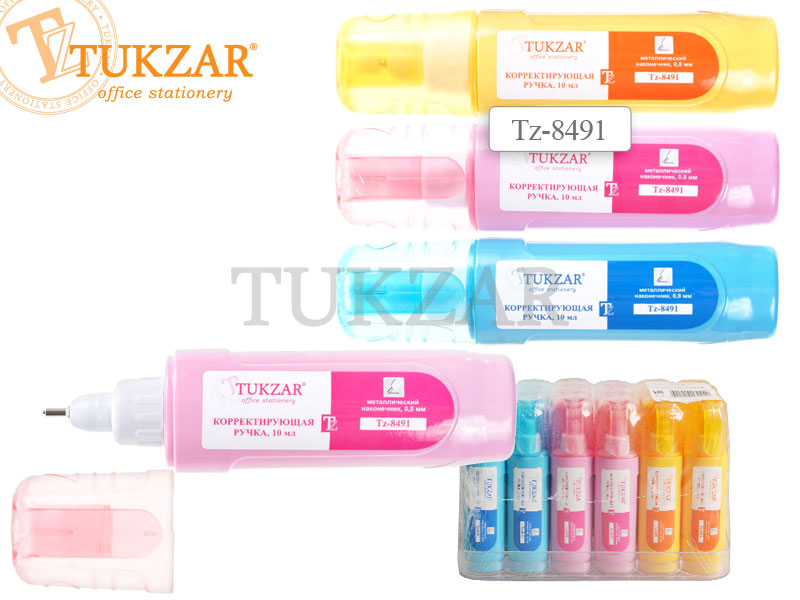 Корр.каранд. Tukzar 10ml Цветной корпус (уп.24шт.)