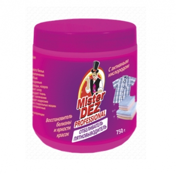 Ср-во Mister DEZ Professional 750г. Отбеливатель-пятновыводитель с акт.кислородом
