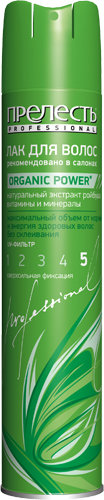 Лак д/волос Прелесть 300мл. Prof Organic Power ССФ