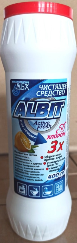 Ср-во Albit 400г. чист. порошок с хлором (24)