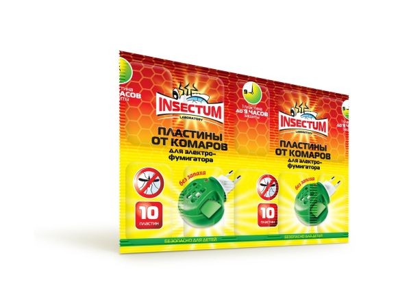 Пластины от комаров Insectum Laboratory 10шт. 433588