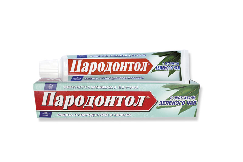 Зубн.паста Пародонтол 63г. с экстрак.зел.чая (32)