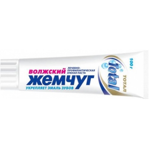 Зубн.паста Весна 100г. Волжский жемчуг тотал 8006