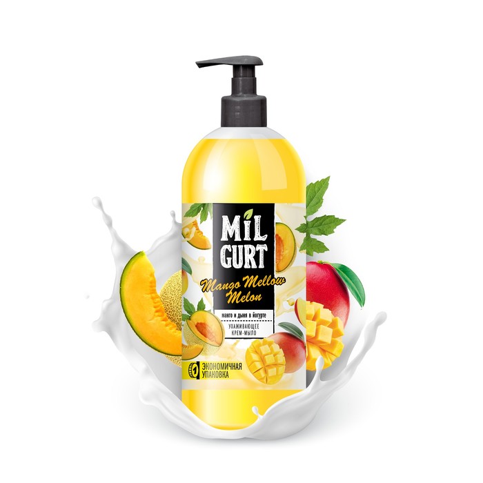 Мыло жидк. Весна 860г. Milgurt манго и дыня в йогурте 5193 (8)