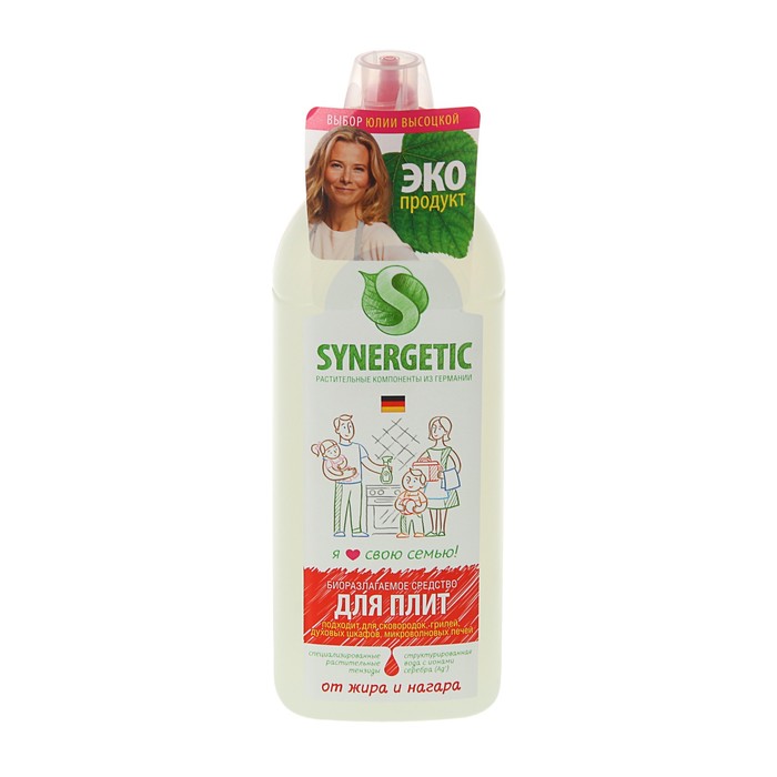 Ср-во Synergetic 1л. Для плит от жира и нагара***