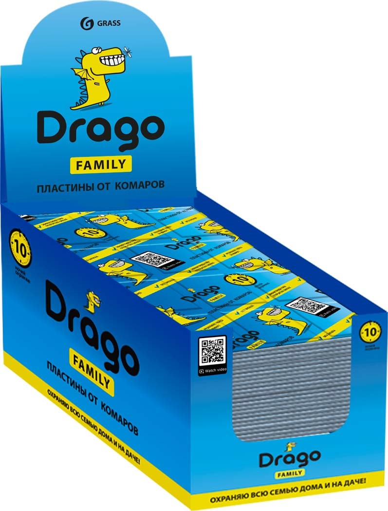 Пластины от комаров Drago 10шт. NS-0003