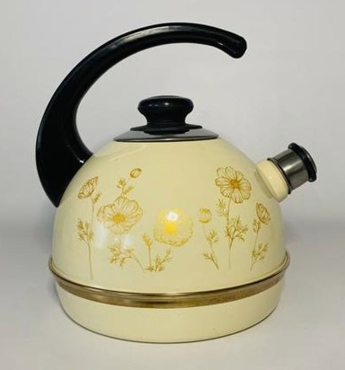 Чайник 2,5л. Эмаль конс. ручка Золотая космея