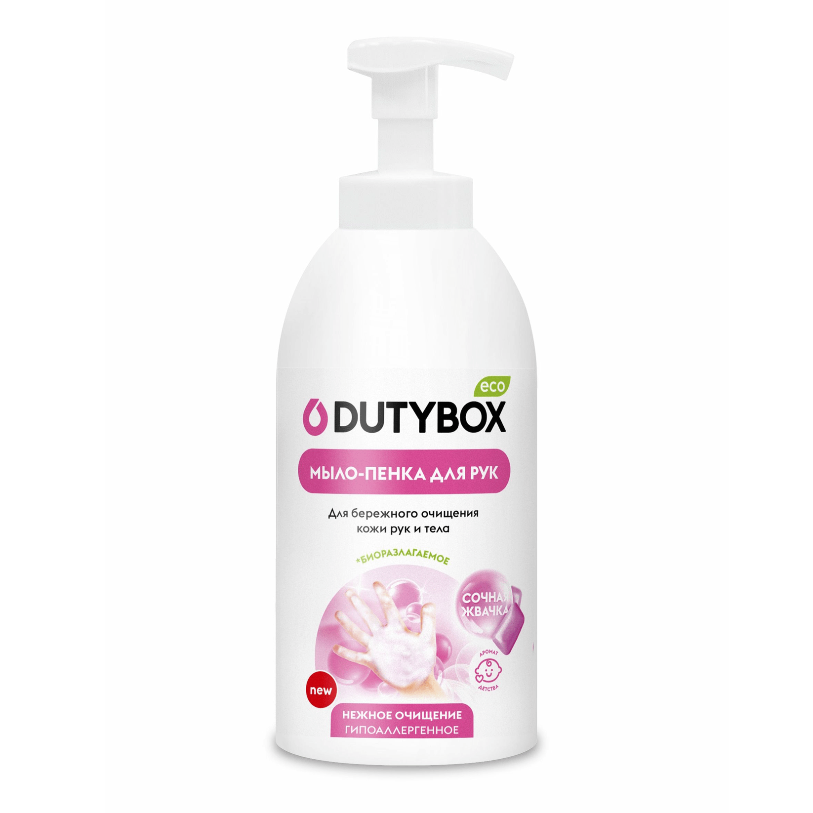 Мыло жидк. DUTYBOX 500мл. Эко-пенка Bubble gum (12)