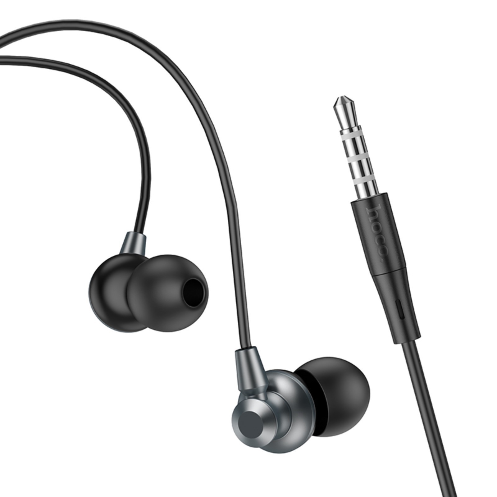 Гарнитура вакуумная HOCO M98 Metal Grey
