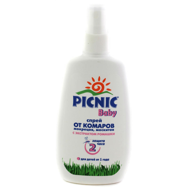Спрей от комаров Picnic Baby 120мл.
