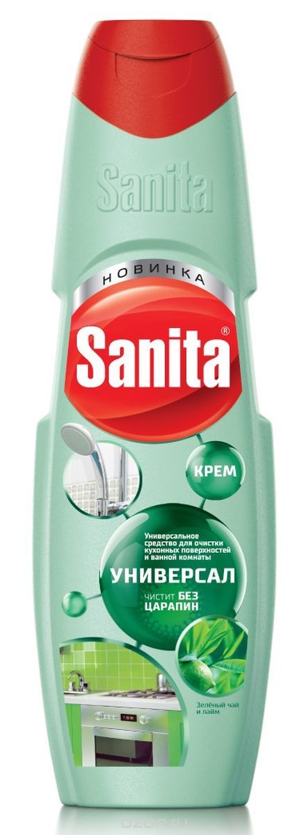 Ср-во Санита 600мл. крем Универсал зеленый чай и лайм 22949 (12)