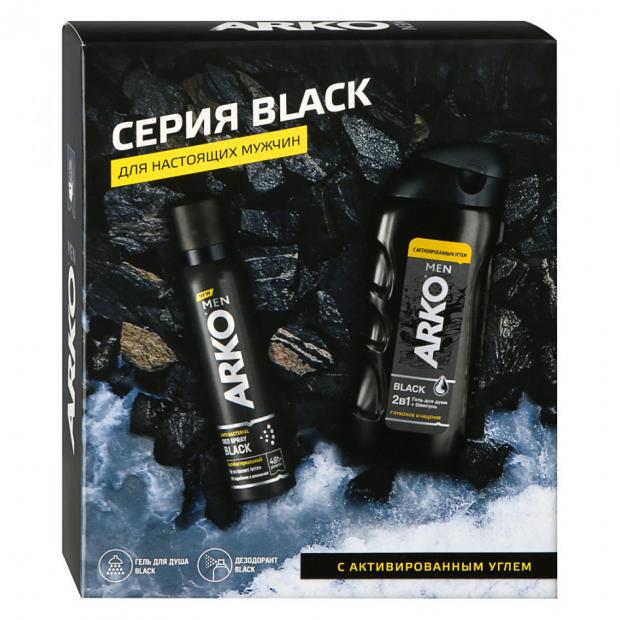 ПН/МУЖ. АРКО Блэк (дез. спрей+гель д/душа)