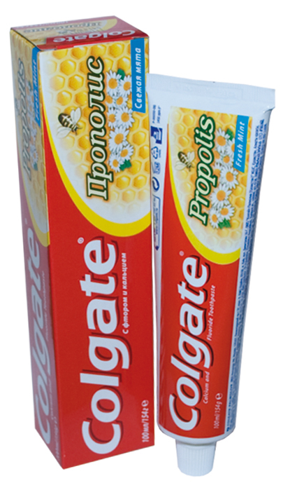 Зубн.паста Colgate 100мл. Прополис Свежая мята/алоэ (48)