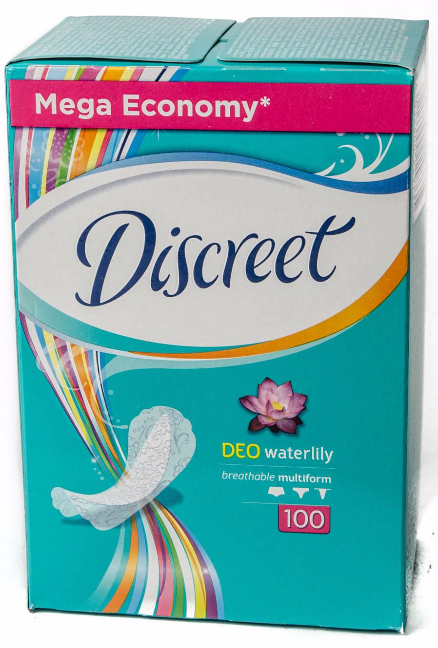 Прокладки DISCREET ежедн. 100шт. deo Water Lily