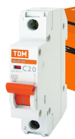 Автомат.выкл. TDM 1P 20А 4,5кА ВА47-29 SQ0206-0075