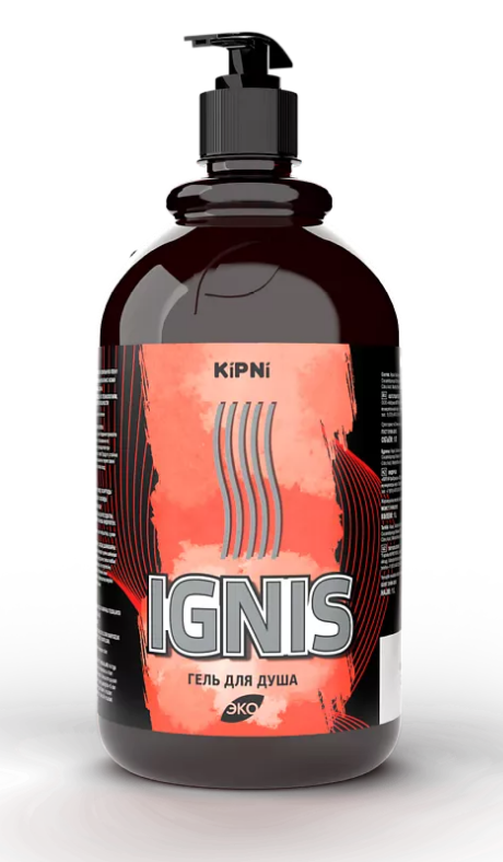 Гель для душа Kipni 1л. Ignis***