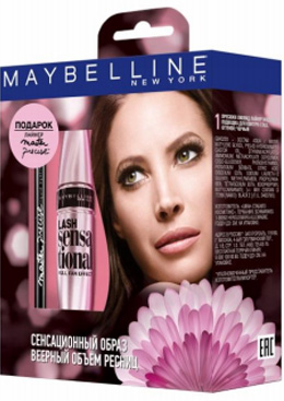 ПН/ЖЕН. Maybelline (тушь для ресниц Lash Sensational + лайнер Master Precise Liquid)